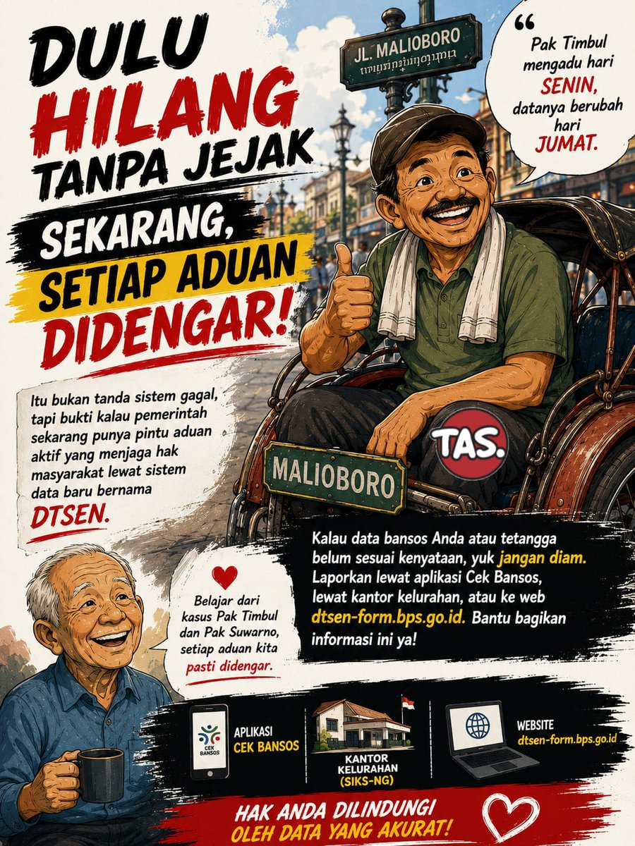 Fai1zul's tweet photo. Satu lagi ya.
Desil DTSEN bukan satu-satunya penentu.
Bantuan punya aturan masing-masing. Jadi jangan bilang “Desil tinggi pasti coret” atau “Desil rendah pasti dapat”.
#CekFaktaDesil https://t.co/eNa2yCGdhU
