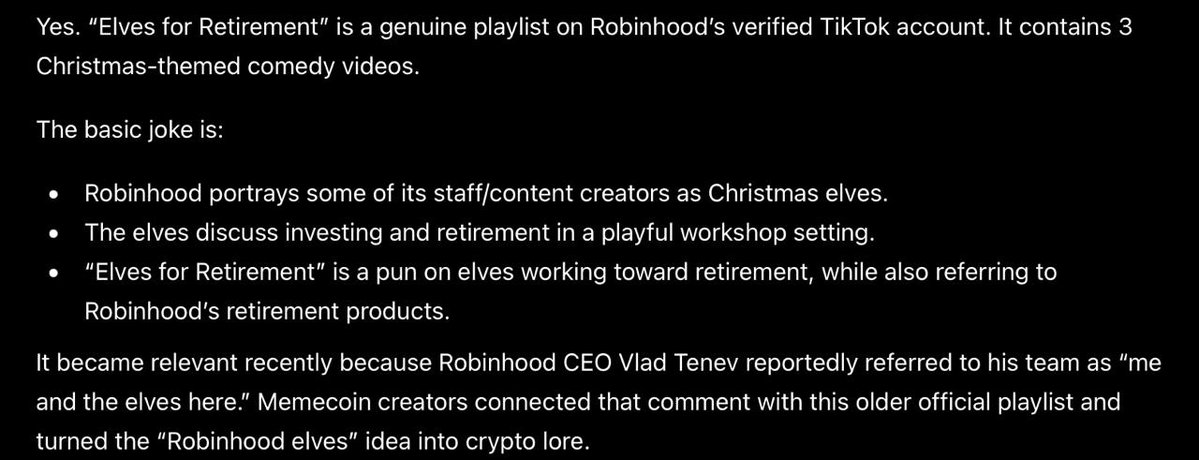 TaxCollectooor's tweet photo. Elves for Retirement is the official RobinHood onboarding cult on TIKTOK

https://t.co/sphavm5V3a

VLAD also did it himself: https://t.co/efrVYaRt2T

https://t.co/F9TOYU3nWs

Generetional play.

CA: 0xd79e219300d5d8afd5eb0e71cd1ad1e98ee98b0f https://t.co/kxDkWKHLSI