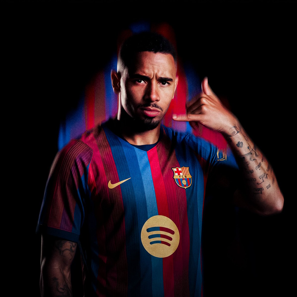 DeadlineDayLive's tweet photo. 📝 𝗗𝗘𝗔𝗟 𝗗𝗢𝗡𝗘: Barcelona have signed Gabriel Jesus from Arsenal for around €10M.

3-year contract. 

(Source: @FCBarcelona) https://t.co/34wyxTLOCa