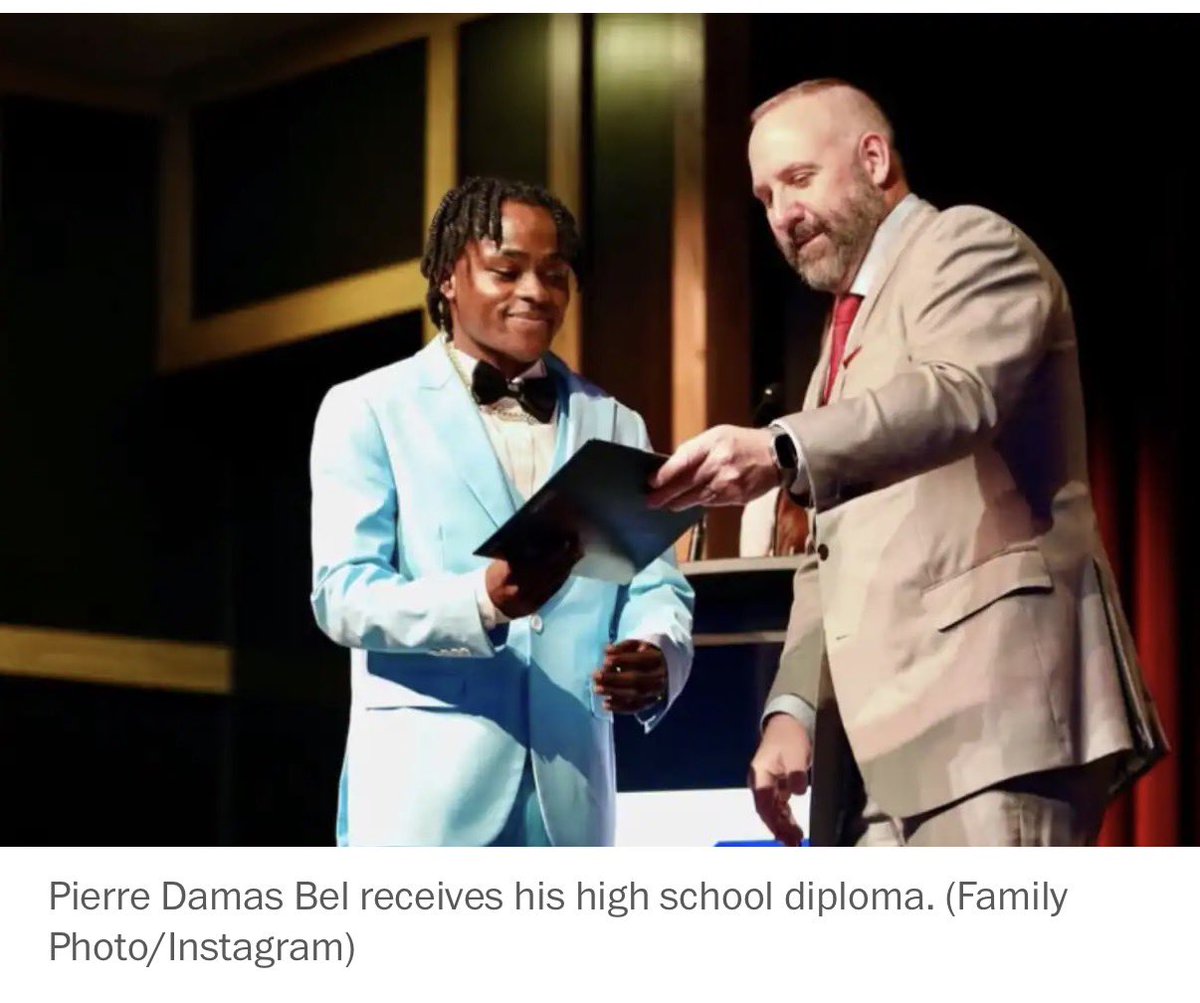 ReichlinMelnick's tweet photo. A promising young man, a high school honors grad who joined JROTC and dreamed of becoming a doctor, just killed himself because of the Trump admin’s obsession with hurting Haitians and the humiliating shame of an ICE ankle monitor.

His blood is on their hands. https://t.co/Pil11WLM7F