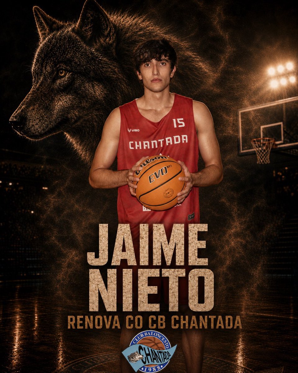 UcogaCBChantada's tweet photo. RENOVACIÓN 🔥

O ala-pívot ourensán Jaime Nieto renova co CB Chantada. Segunda tempada na que xa é a súa casa para seguir aportando altura, actitude e facendo equipo! 🔝

Grazas por seguir connosco, Jaime! #imoslobos🐺 

#chantada #cbchantada #tercerafeb https://t.co/rgndCRZRRy