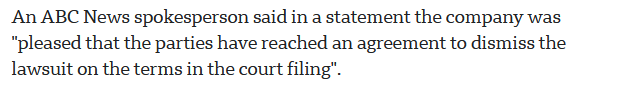 PerkyLimeMan's tweet photo. @BBDBDuck @nocapsherlock18 @ZaidJilani @olivertraldi They settled out of court. The article that you posted even says that the case was dismissed.

Search engines may be easy to use, but you have to actually read them, stupid. https://t.co/2T7VLNbi53