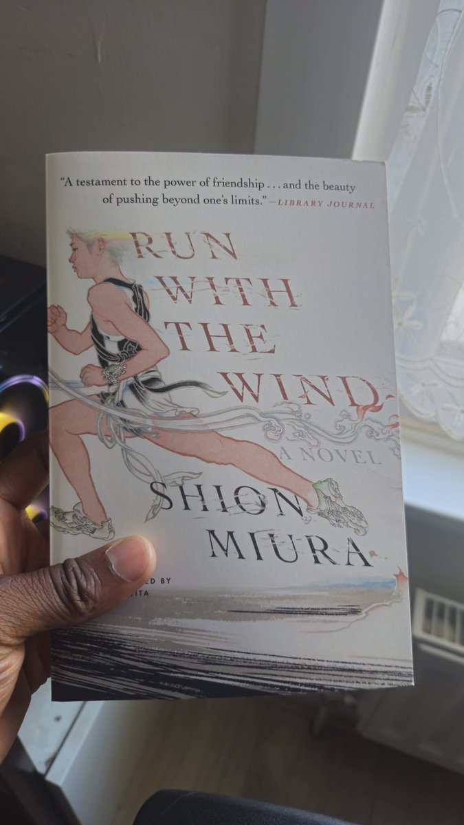 iamZaskaii's tweet photo. I picked up Shion Miuras' novel “Run With The Wind” recommend by @peachenelle The cover art is really well done! https://t.co/cpIQOVnVX3