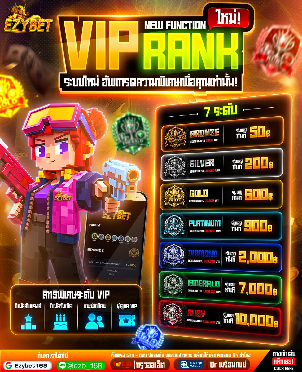 slot_ezybet168_'s tweet photo. 🏆 VIP Rank Function 🏆
ระบบใหม่เพิ่มสิทธิพิเศษให้คุณ

🎂 โบนัสทุกวันเกิด
✉️ รับโบนัสทุกเดือน
👩‍💻 VIP ส่วนตัว
⚡️ อื่นๆอีกเพียบ!

เข้าเล่น 🖤 : https://t.co/Alzc3DUl88
👉 อัพแรงค์รับ สิทธิพิเศษ https://t.co/T8ZAVoJU9s