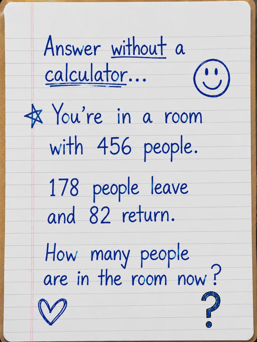 Eliza_7979's tweet photo. Can you solve it without a calculator? 

What’s your answer? https://t.co/QdjteWIa8n
