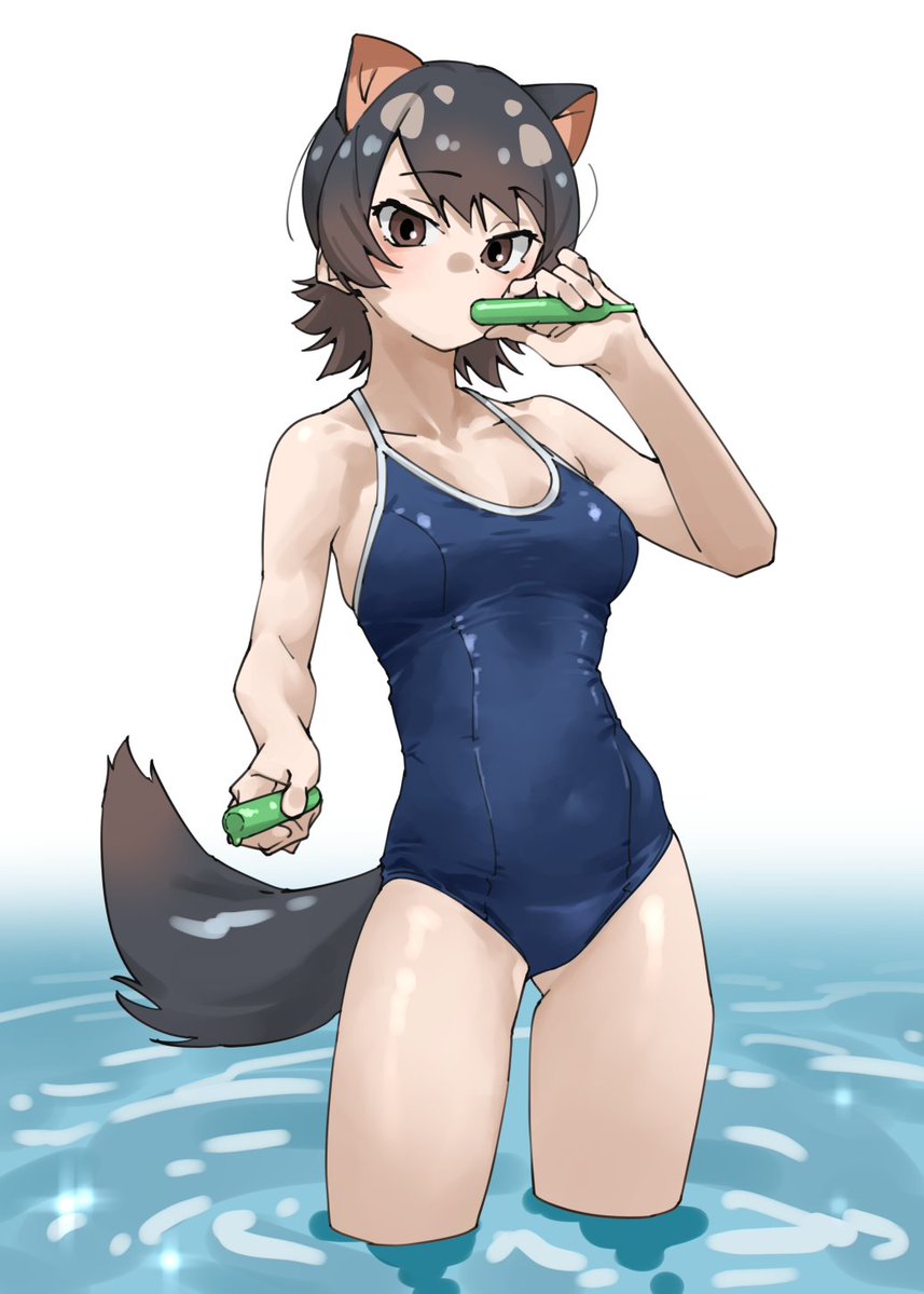 tanabeai's tweet photo. そろそろ夏も終わりなので先月描いた水着をもう一度見てくれ https://t.co/LtYMarkq6j