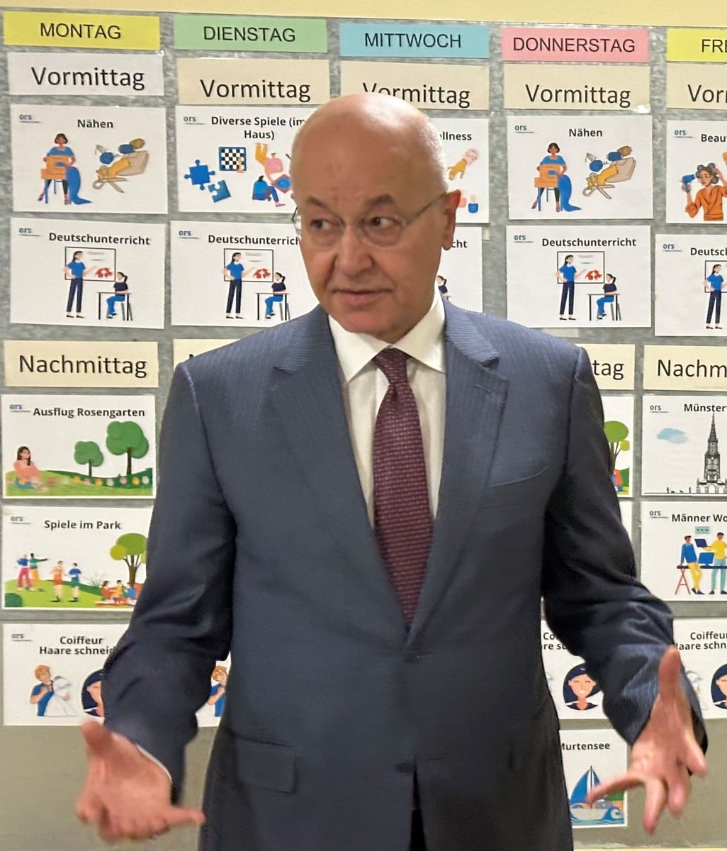 unhcr_ch's tweet photo. At Switzerland’s Federal Asylum Centre in Bern, High Commissioner @BarhamSalih met refugees and heard about their experiences navigating the asylum system &amp; rebuilding their lives. Their meaningful participation is key to ensuring asylum systems are humane, fair and effective. https://t.co/3RxDfhG2xL