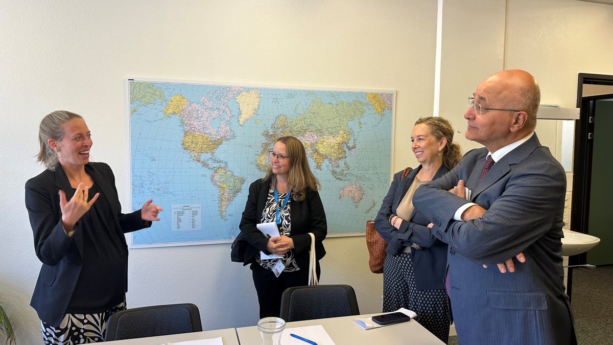 unhcr_ch's tweet photo. At Switzerland’s Federal Asylum Centre in Bern, High Commissioner @BarhamSalih met refugees and heard about their experiences navigating the asylum system &amp; rebuilding their lives. Their meaningful participation is key to ensuring asylum systems are humane, fair and effective. https://t.co/3RxDfhG2xL