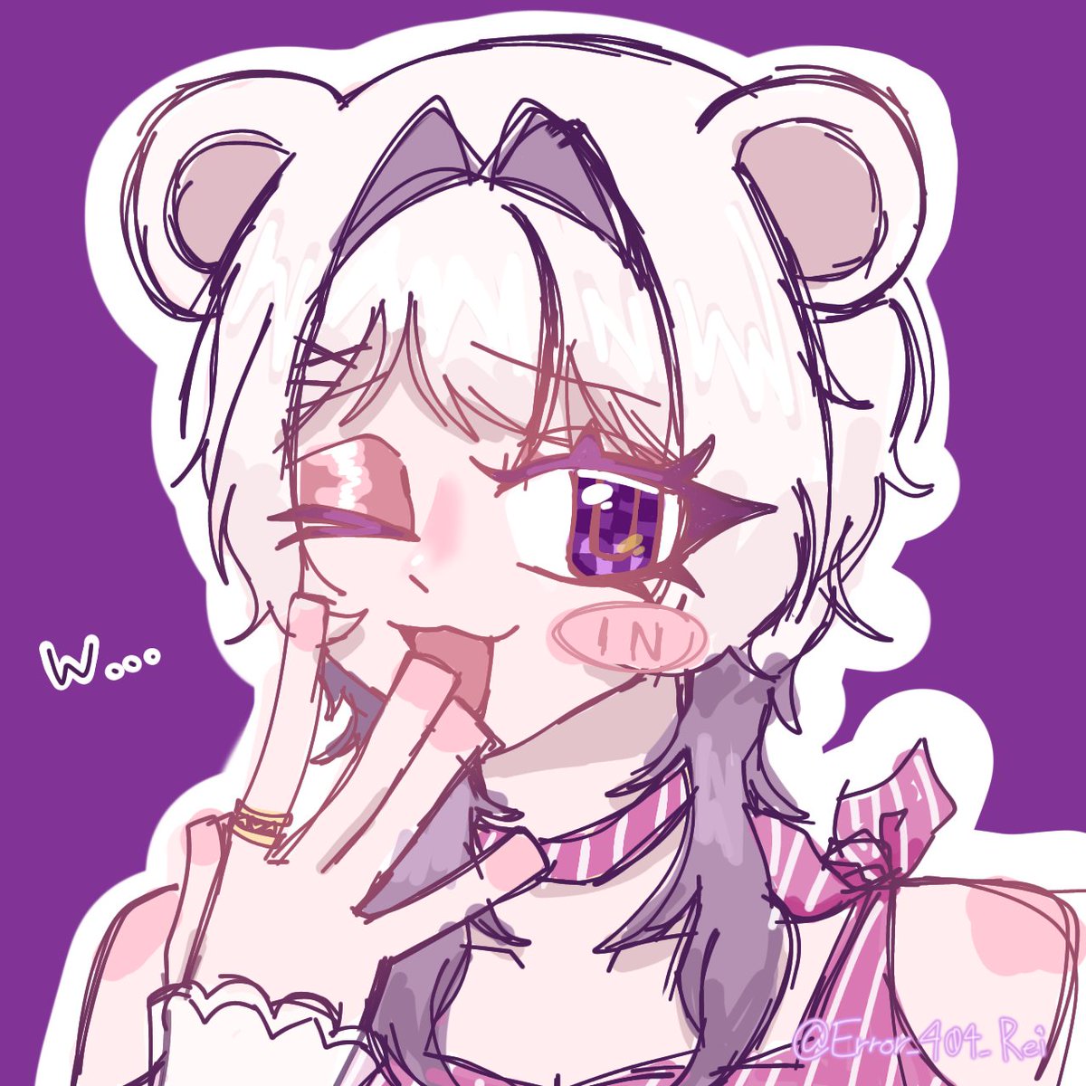 Error_404_Rei's tweet photo. 清書しますが₹˝ｬʓすぎてかわいかったので見てみてしちゃう
FA https://t.co/CgUPcxd4Kt
