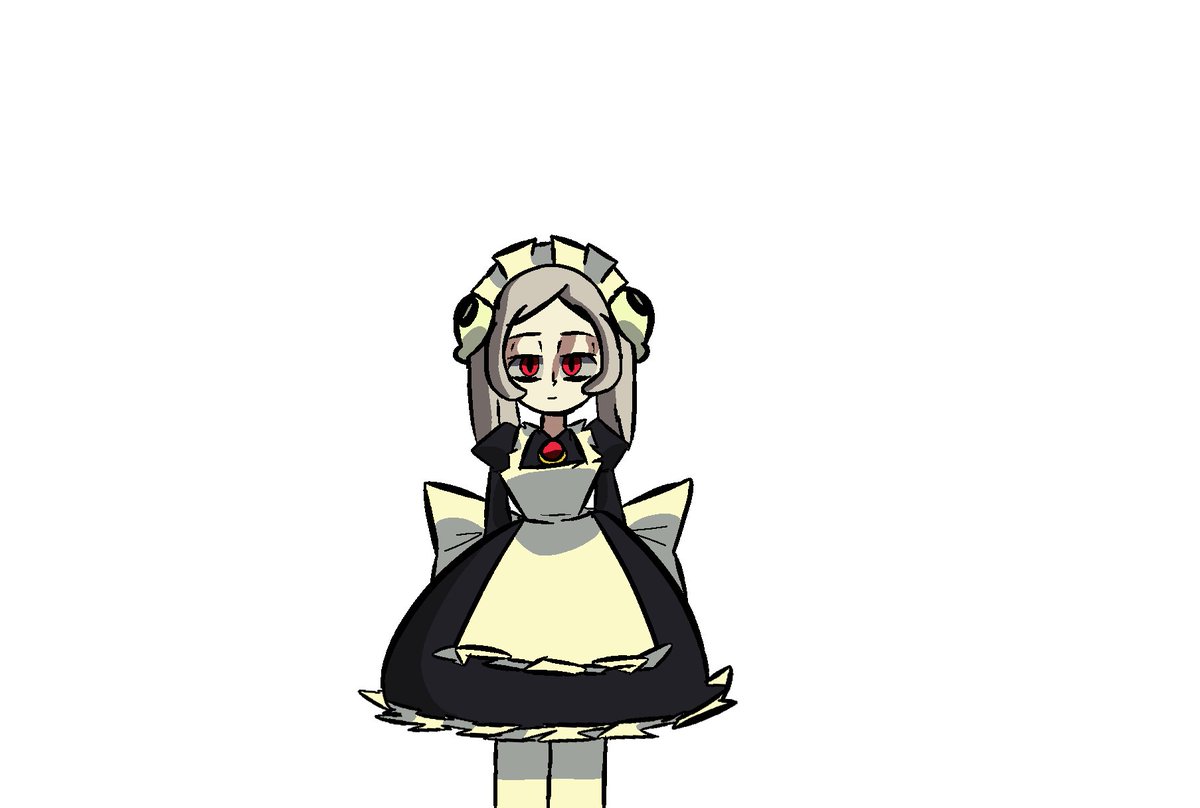 Cannvely's tweet photo. Dibujo de Marie personaje de skullgirls. Es algo simple, disfrute hacerlo, supongo que la expresión es de calma y curiosidad. https://t.co/PhgngbnL2B