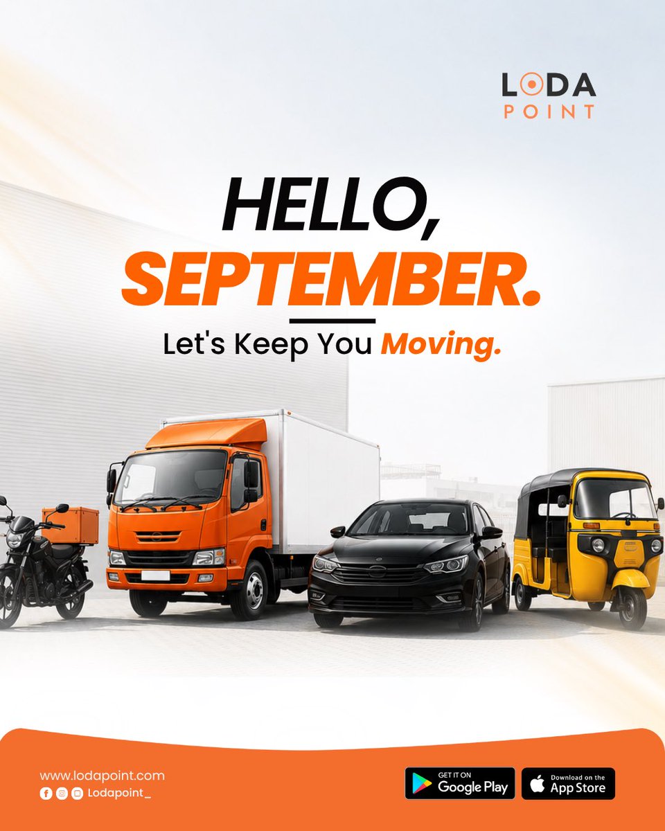 lodapoint's tweet photo. HELLO, SEPTEMBER! 

A new month means new destinations, fresh opportunities, and countless journeys waiting to begin.

Whether you're travelling for work, business, or family, Lodapoint is here to make every trip safe, comfortable, and reliable. https://t.co/iod6XTBPHs
