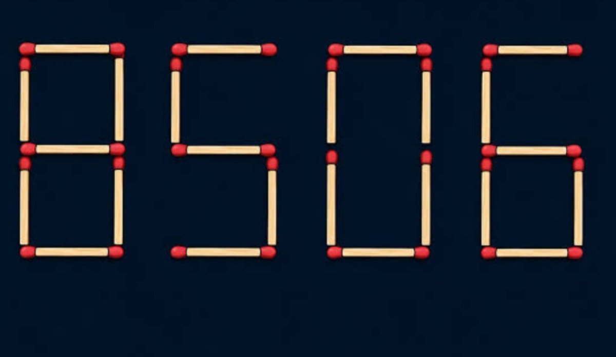 Jannatun111111's tweet photo. IQ Challenge: 

Move 3 matchstick to create the Biggest possible number. 

Can you solve it? https://t.co/eKQ5MiTAui