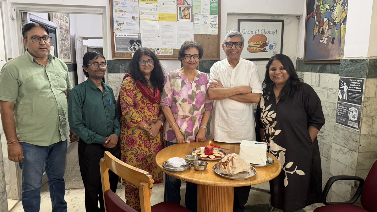 Moveribfan's tweet photo. A quiet 75th , but my wonderful colleagues made sure I felt the love at the office too. Apples, not cake — that's how we roll on birthdays🍎!

Thank you to my wonderful colleagues for making my 75th feel special. Grateful for this team, for 35 years of purpose, and for the 7 legal frameworks we've built together for India's mothers and children.

Here's to many more apples — and many more battles won.

Grateful for the team — and for the journey that we had together 
The fight continues. 

But today, a moment to smile. 😊

Dr. Arun Gupta

@bpniindia @NAPiIndia @nupurbidla