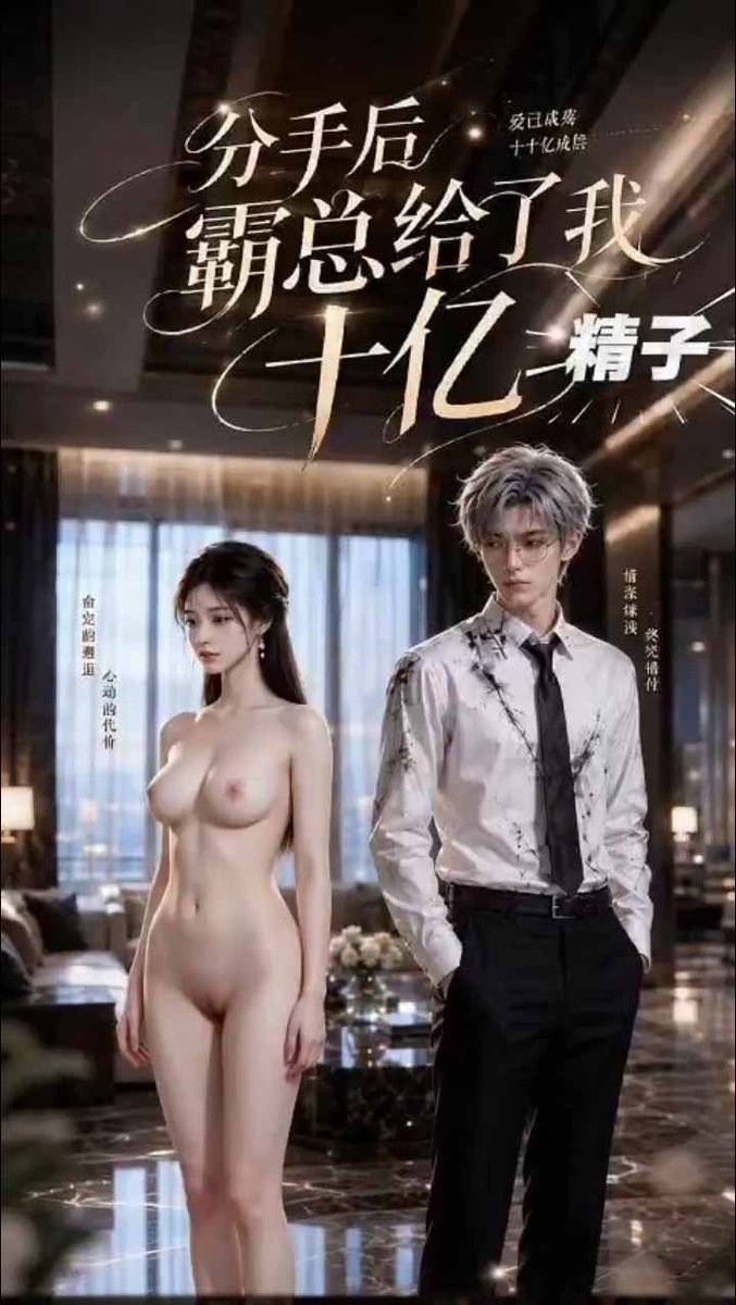 91crdj's tweet photo. 《分手后霸总给了我十亿精子》

女人精心打扮坐在男人对面提出分手，男人一把将她抱起压在黑大理石桌上，粗暴撕开她的裙子，早已硬到发紫的粗长肉棒对准湿润骚穴猛地整根捅入，女人哭着求饶，却被霸总死死按住腰肢，一股股滚烫浓精凶猛射进她最深处。 

#AI短剧 #霸总肉戏 #分手后霸总给了我十亿精子 https://t.co/d251bH4eGu