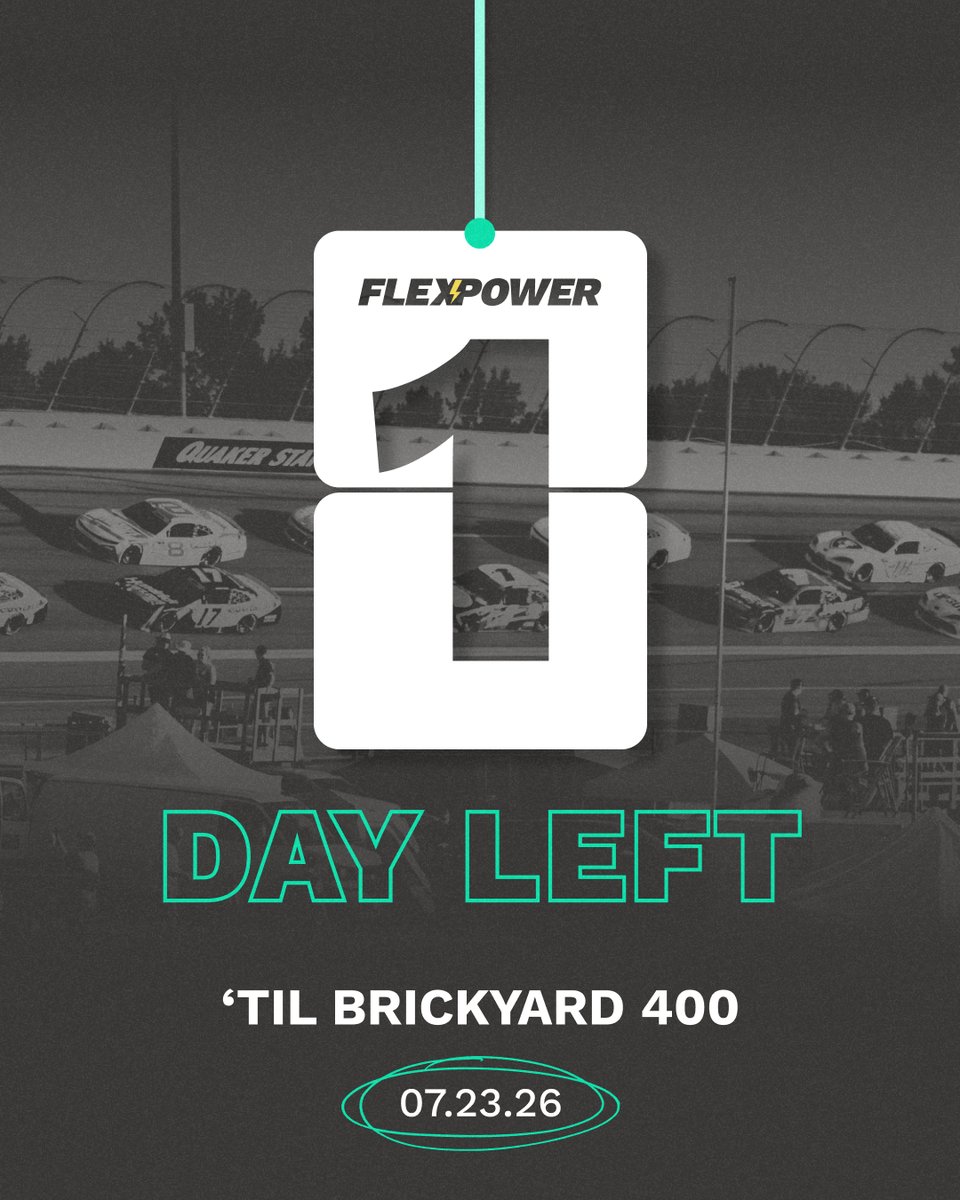 SiuSellejf's tweet photo. Tomorrow’s the big day! We’ll be at the Brickyard 400 and can’t wait to kick off another incredible race weekend. See you there! https://t.co/R9R1TRE8Qt
