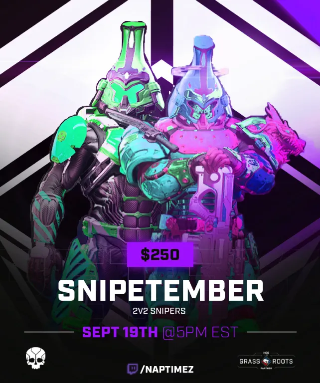 SWAT_Nation's tweet photo. Snipetember is here!

With Ranked Snipes returning today... 

Grab a duo and see how you snipe against some of the best snipers in the game!

🍂2v2 Ranked Snipes

🍂$250usd prizepool

🍂Sept 19th 5est

🍂Free Entry: https://t.co/aj4ecRdrsf https://t.co/lUissioS3p