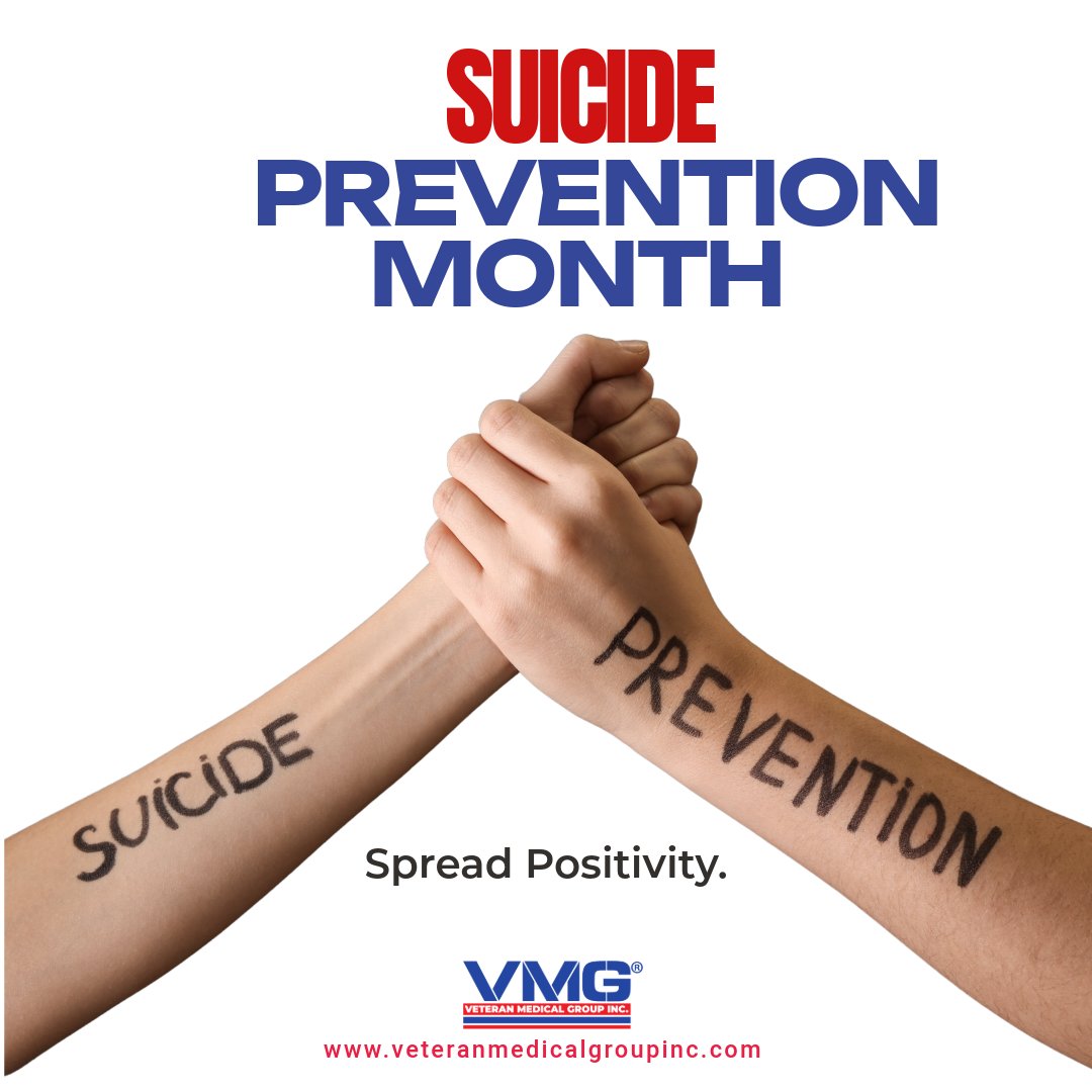 VeteranMedGroup's tweet photo. You are never alone. This Suicide Prevention Month, we stand with our veterans, service members, and families. Your life matters, and support is always available. If you need help, call or text 988 (Press 1). 💚 #SuicidePrevention #BeThere #988Lifeline https://t.co/bZuwBLC0k6