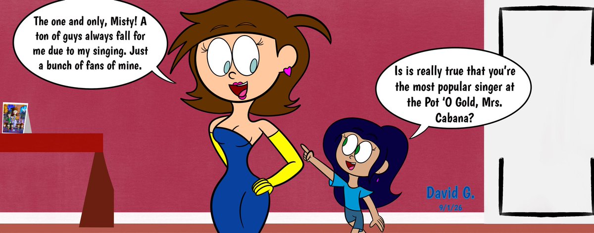 SparkCartoons's tweet photo. Vana & Misty
Vana’s got plenty of stories for Misty to learn about whenever she’s visiting Jack. And Vana’s status as a local singer at the resort will bring Misty amazement when it comes to her tales.
#GoGoCabanas #Visiting #StoriesToTell #LasVegas #BlueLightningDoodles https://t.co/ud4SS1chk2
