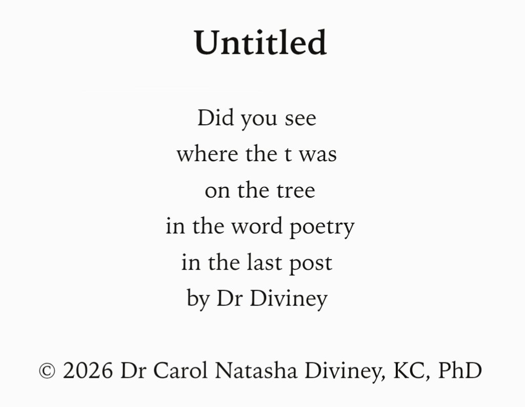 CarolDiviney's tweet photo. 1st of September 2026.
Poetry:
Fine Art
Universe Poems ®
#Poerty #FineArt #FirstofSeptember https://t.co/ueLITpkvfp