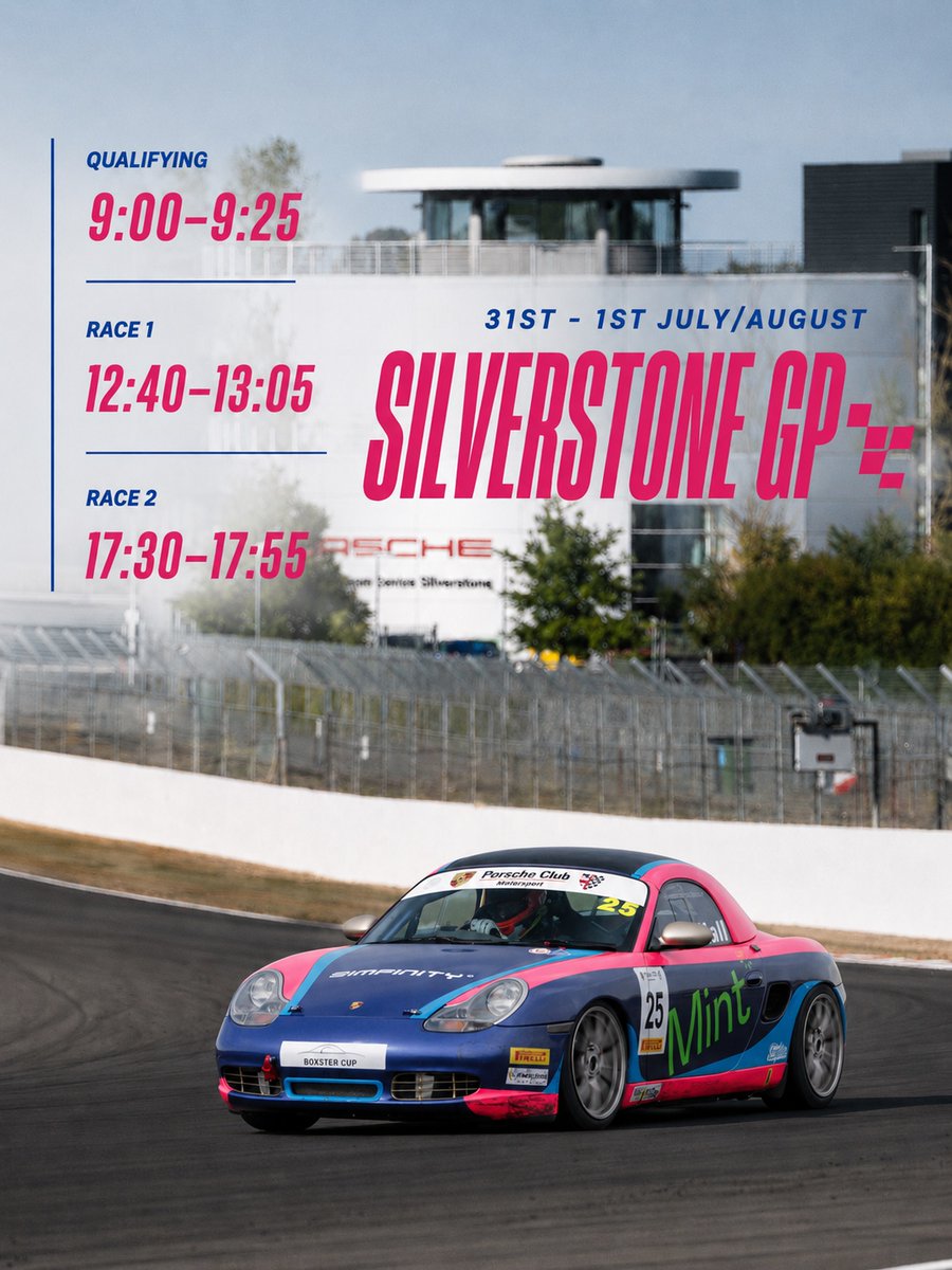 EmanuelPigf6's tweet photo. Round 5 – Silverstone

It’s race week again. After a win and a podium at Anglesey, we’re aiming to keep the momentum going, add two more wins and strengthen our championship lead. With experience here from last season, we’re ready for another big https://t.co/A3Rjfg6Ez8