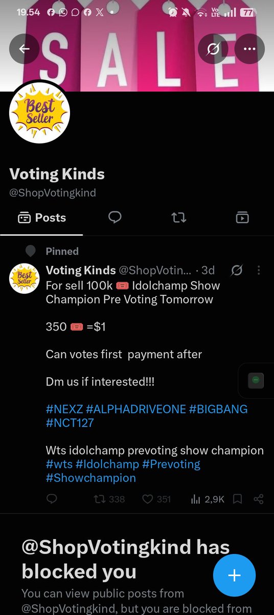 zasma251428's tweet photo. Omg u just only targeting me right? Then block me ,I very don't know you
@ShopVotingkind
#Scam
#Sellerscam https://t.co/TsddqS4aq1