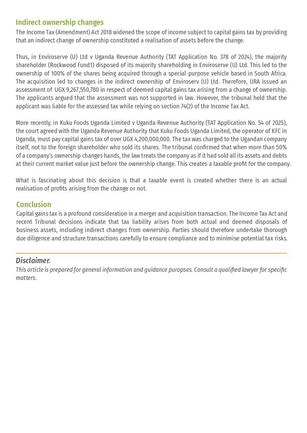 lwangaerich's tweet photo. In this article, I highlight how Uganda's Tax Appeals Tribunal has addressed Capital Gains Tax in acquisition transactions.
#tax https://t.co/KlK5POzIU3