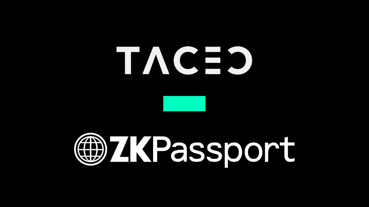 TACEO_IO's tweet photo. @ZKPassport is live on the TACEO Network!

When you prove your age or nationality with ZKPassport, your passport data never leaves your phone.

But we need the apps using ZKPassport to identify whether a user is unique, or has been here before, without being able to track them. This one step now runs on the TACEO:OPRF service.

The nullifier is computed under a key secret-shared across independent operators and never reassembled, the request is blinded so the nodes see nothing, and every evaluation is gated by ZKPassport's local face-match. So the nullifier can't be reproduced by anyone who just holds the passport data, the issuer included.

Two things:
→ It's our 2nd production OPRF deployment
→ ZKPassport runs a node themselves, alongside other independent operators

Identity today, private payments and confidential finance tomorrow on the same network, with the same guarantees. Privacy for digital rails.