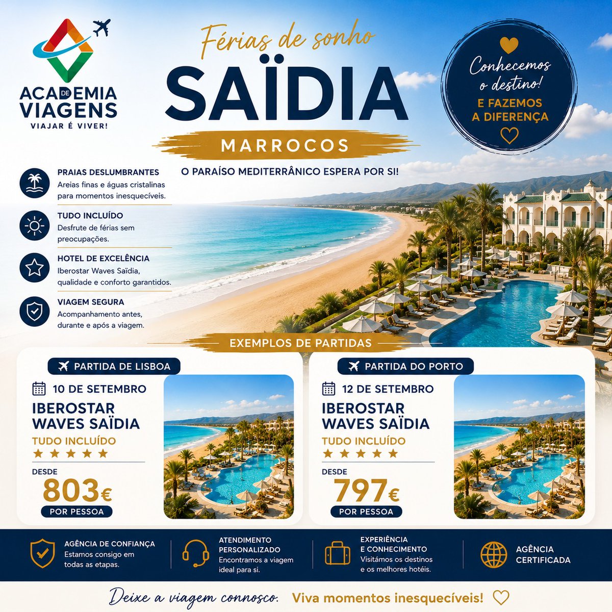 StephaniaMinaya's tweet photo. Saïdia, o paraíso mediterrânico de Marrocos: praias extensas, águas calmas e férias Tudo Incluído. Iberostar Waves Saïdia desde 797€ por pessoa, com partidas de Lisboa e Porto em setembro. https://t.co/YoOjHWGGDX