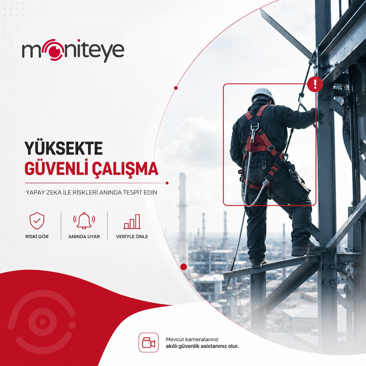 Moniteyeai's tweet photo. İş güvenliğinde riskleri gerçekleşmeden önce fark etmek mümkün. 👁️

🦺 Güvenlik ihlallerini tespit eder
⚠️ Riskli durumlarda anında uyarır
📊 Verileri raporlar ve görünür kılar
Daha güvenli çalışma alanları, daha akıllı üretim.

#MonitEye #İSG #İşGüvenliği #YapayZeka #Görüntü https://t.co/iVACpHaBTx