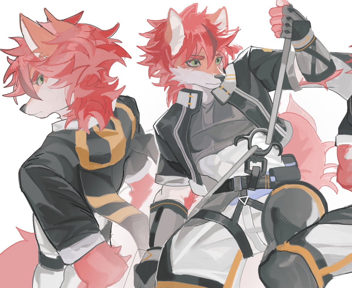 RGleopard's tweet photo. Pink fox #furry https://t.co/q1466jOIPv