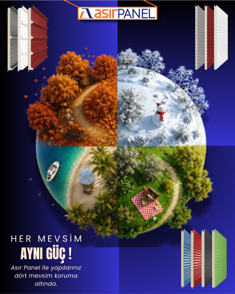 asirpanel's tweet photo. Her Mevsim, Aynı Güç!

Yazın sıcağı, kışın soğuğu fark etmez. ASIR PANEL sandviç panelleri; yüksek yalıtım, dayanıklılık ve uzun ömürlü kullanım ile yapılarınızı dört mevsim korur.

Güçlü yapılar, doğru panel seçimiyle başlar.
#asırpanel #sandviçpanel #urfa #türkiye https://t.co/5ntmrPwujA