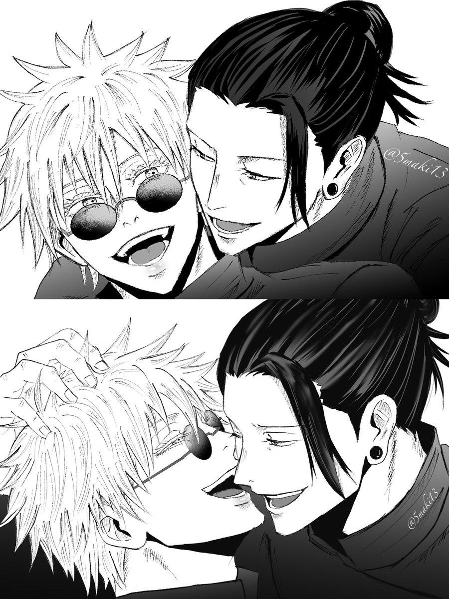 5maki13's tweet photo. 夏五🖤🤍見やすく横にした https://t.co/uZy0UlKFuv