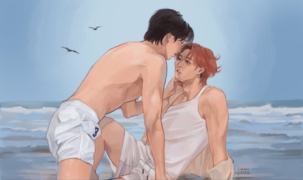 cherryleash's tweet photo. back to summer 
#minsung #straykids #straykidsfanart https://t.co/ouoGwXjBn3