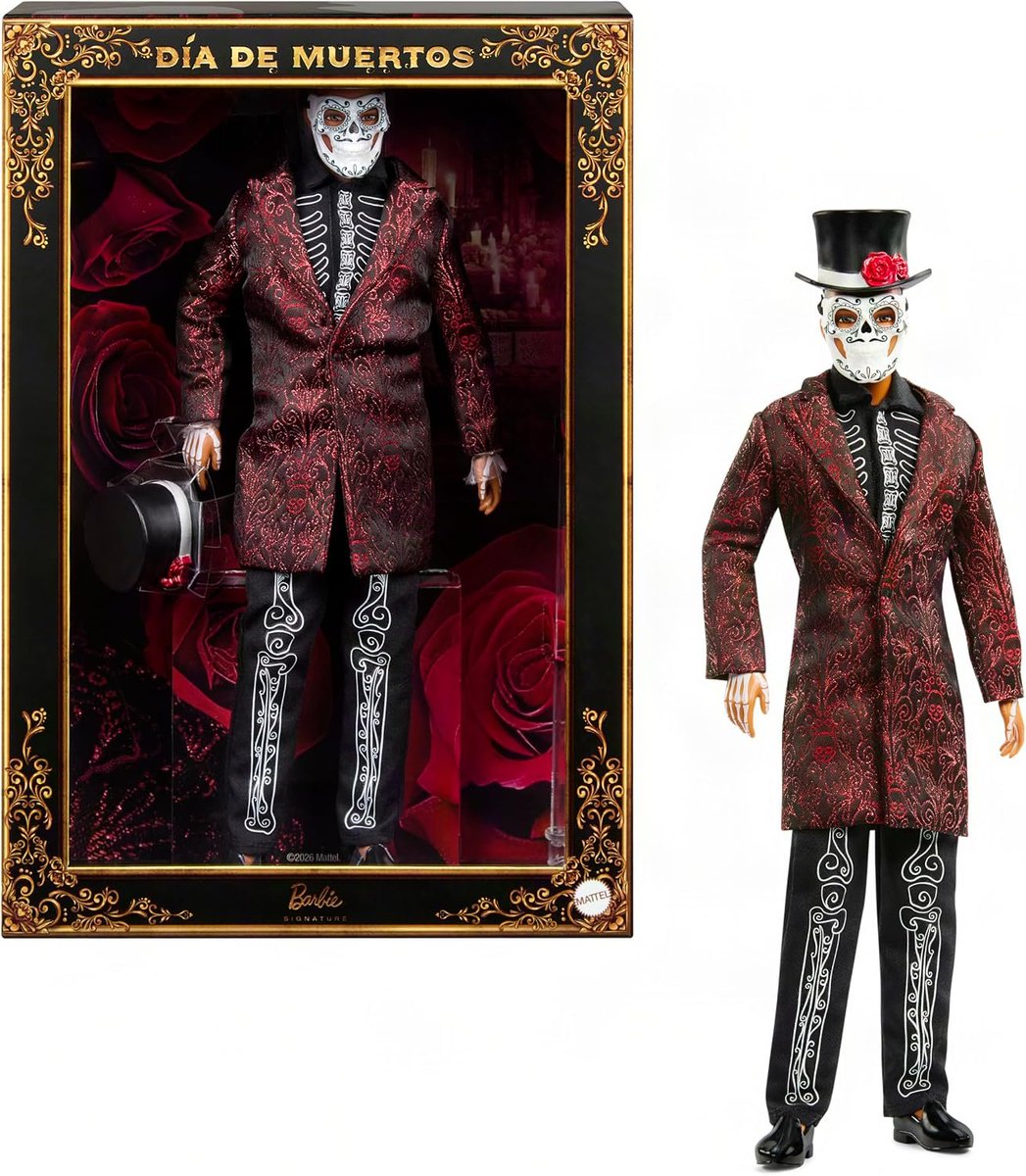 funkofinderz's tweet photo. 🚨 BARBIE DÍA DE MUERTOS AVAILABLE NOW! 🚨

The Barbie Signature Día De Muertos Collectible Barbie and Ken Dolls are available NOW on Amazon! 💀🌹✨

https://t.co/ElYddIT0Fk

💳 No Charge Until it Ships

Who’s adding these to the collection?

#Ad #Barbie #DiaDeMuertos #BarbieSignature