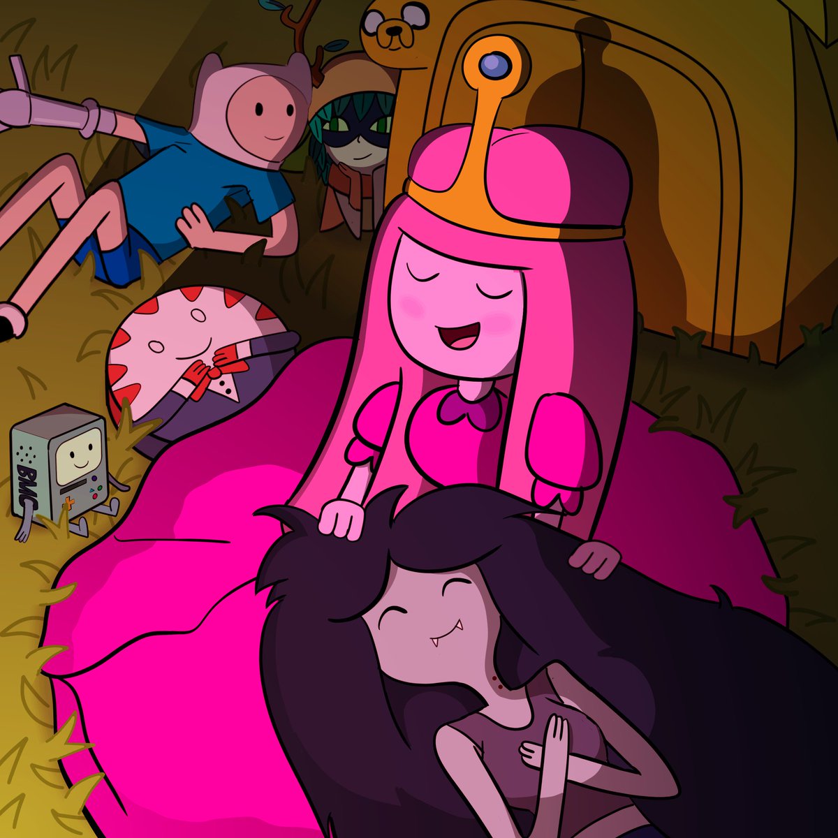 Lemoncan48763's tweet photo. Camping Night🥰 #bubbline #finntress #adventure_time https://t.co/a6BsbUCKBP