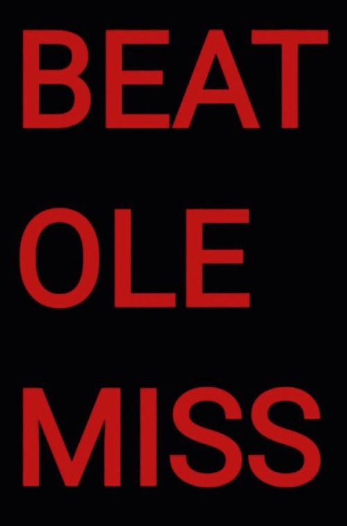 l1c4AJD's tweet photo. @BringBrohmHome Shit just feels different now doesn’t it?
#LsUp #WinOneGame #BeatOleMiss https://t.co/2GrG8UV1sY
