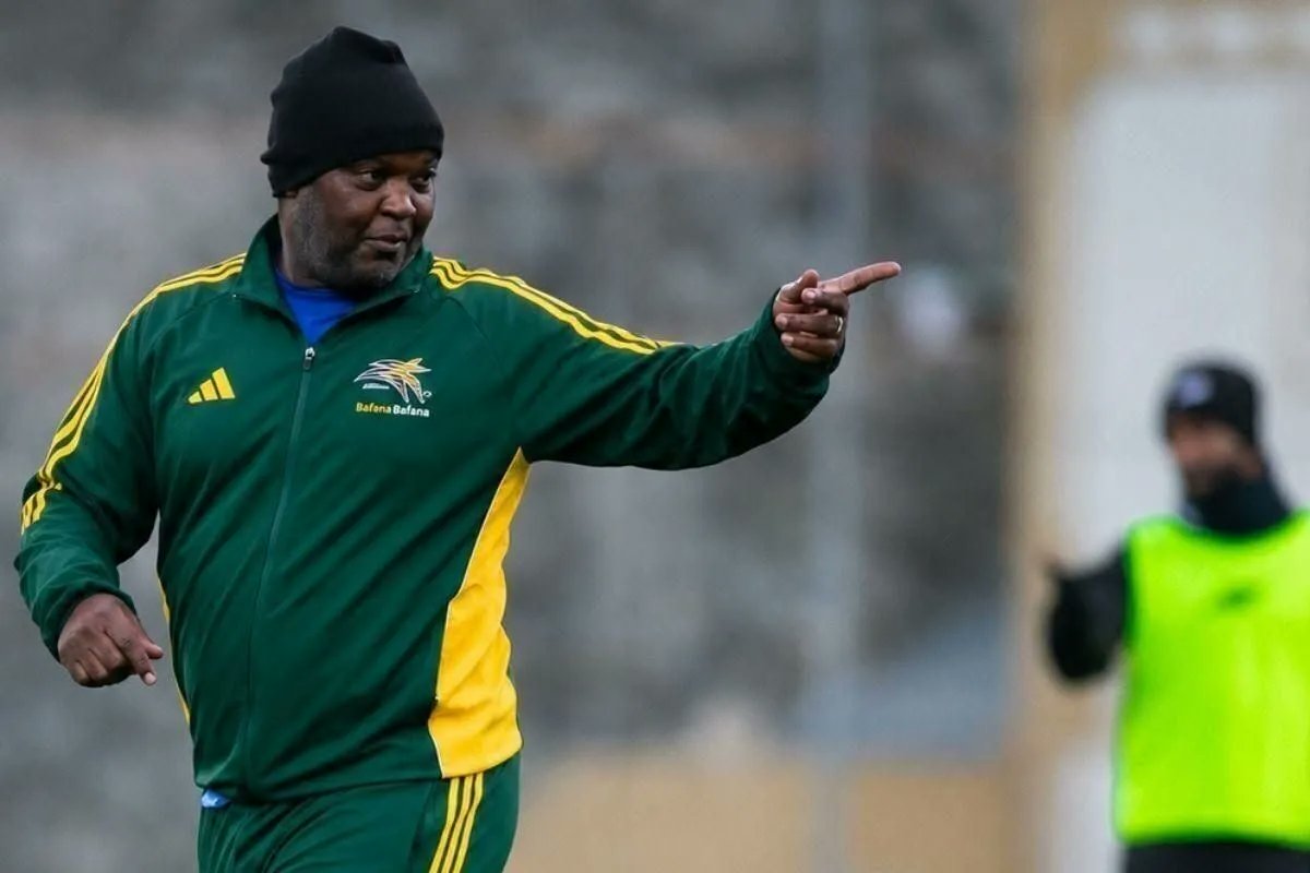 GautengN's tweet photo. Pitso Mosimane is back — and there’s no time to ease into the job. https://t.co/XKFjOABR8s #PitsoMosimane #BafanaBafana #AFCON2027 #AFCONQualifiers #SAFA #SouthAfricanFootball https://t.co/SEdu28vfOV