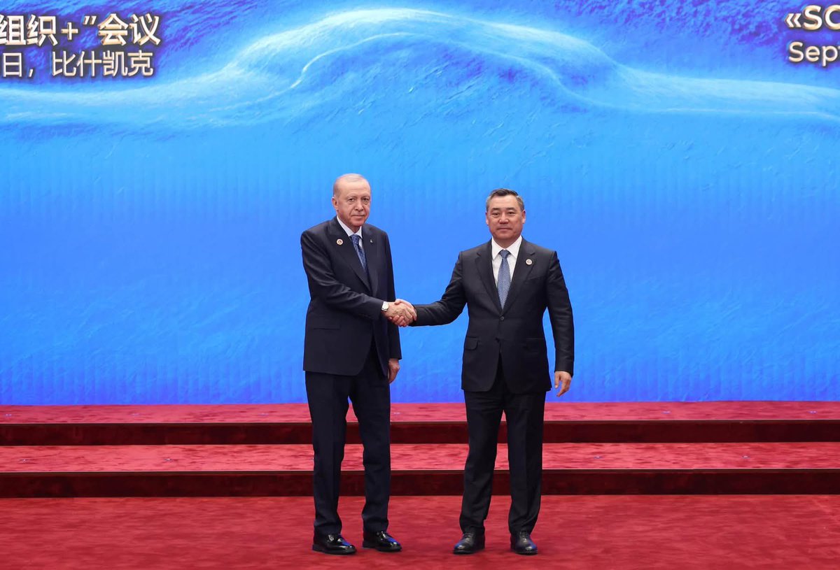Taskent_im's tweet photo. 🇹🇷Turkiya Respublikasi Prezidenti Muhtarama Rajap Tayyip Erdoʻgʻan Qirgʻizistonning Bishkek shahrida boʻlib oʻtgan Shanxay Hamkorlik Tashkiloti Davlat rahbarlari sammitida ishtirok etdi. https://t.co/4tuYcYVz1j