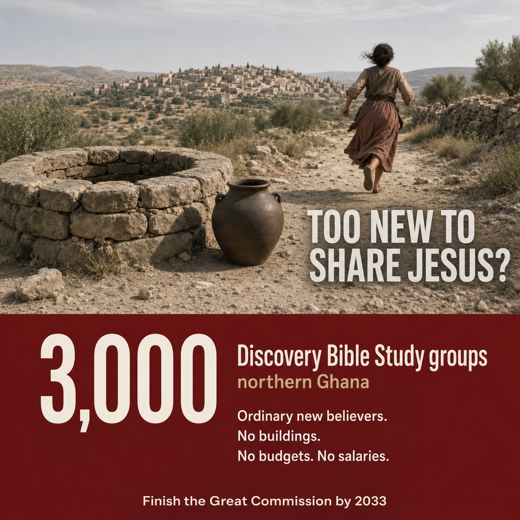 ruffdog4God's tweet photo. 3,000 DBS groups in northern Ghana. Ordinary new believers. No buildings, budgets, or salaries.
Join Zúme: https://t.co/JEUUjCbleJ
Watch it happen live → https://t.co/hyKRuwBXIr
https://t.co/5AzV0uJt3n
#DiscipleMaking #DMM #GreatCommission #Missions https://t.co/tYZVhRQa6S