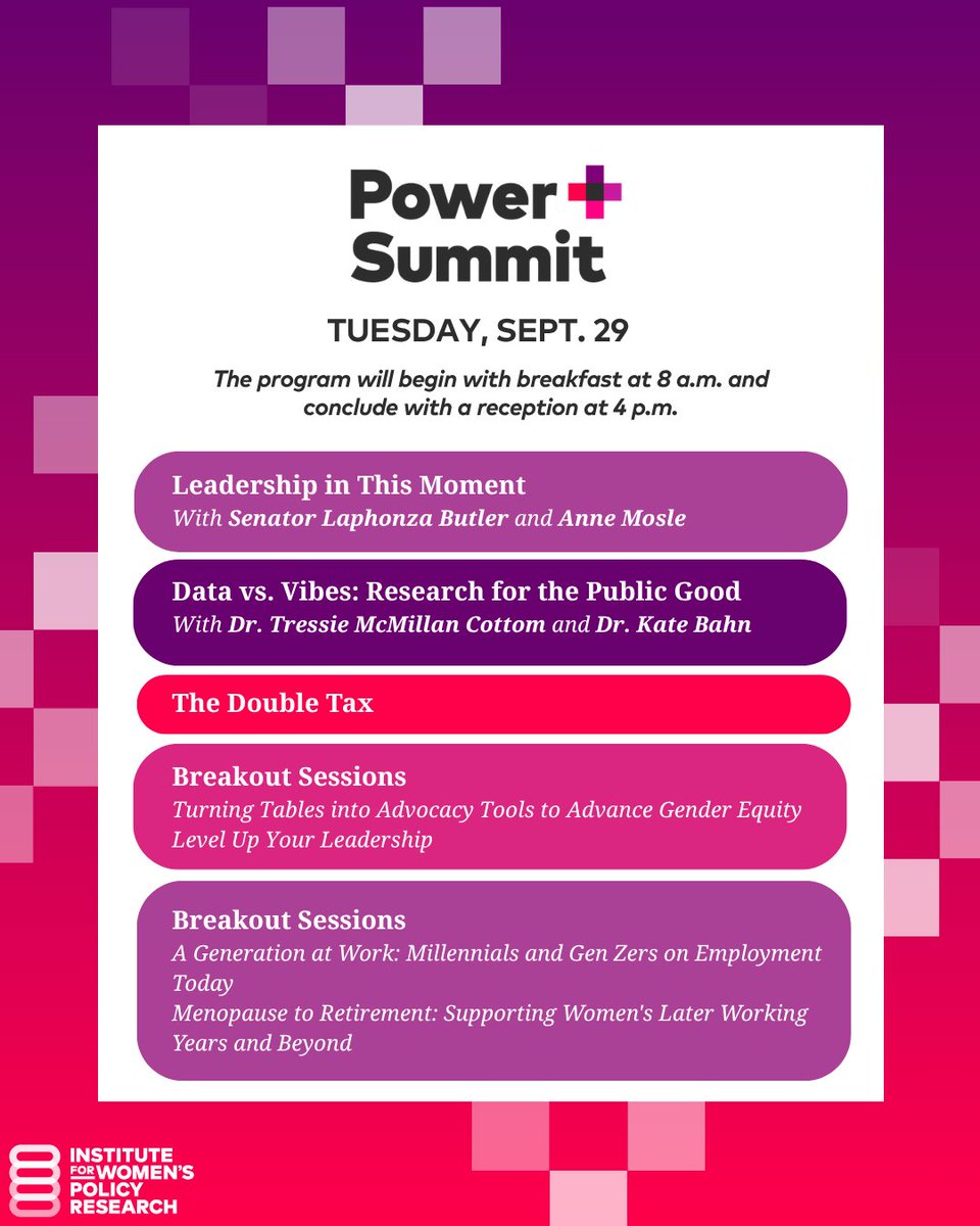 IWPResearch's tweet photo. The POWER+ Summit is almost here! ⚡️

We’ve got a day and a half filled with inspiring conversations, thought-provoking sessions, meaningful connections, and plenty of moments you won’t want to miss.

Swipe through to get a first look at the agenda, then get ready to experience POWER+ for yourself. 👀 Register today! https://t.co/jF24hF50rv