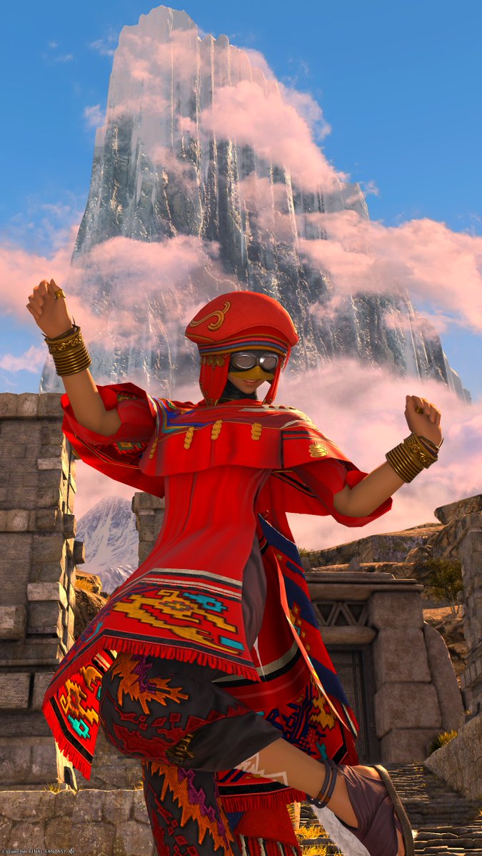 olhmyn's tweet photo. ういうい！
下山したよ、ペルペル族になったからね。
#FF14 https://t.co/tEcnhbcPqt