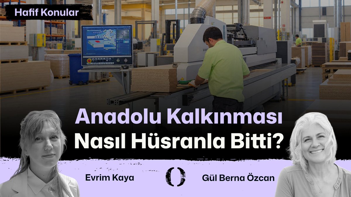 SpotBasin's tweet photo. 🔔 | "Hafif Konular" yayında

Anadolu kalkınması nasıl hüsranla bitti? 

Gül Berna Özcan'ın Tilkiden Sinsi, Tavşandan Ürkek: Şirket, Din ve Siyaset kitabından hareketle şirket, din ve siyaset ilişkisini konuşuyoruz.

#HafifKonular👇
https://t.co/Xm77YbGz6y https://t.co/PThXleB04F