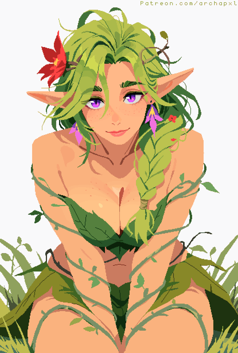 archapxl's tweet photo. Dryad #terraria https://t.co/STXQK4qInY