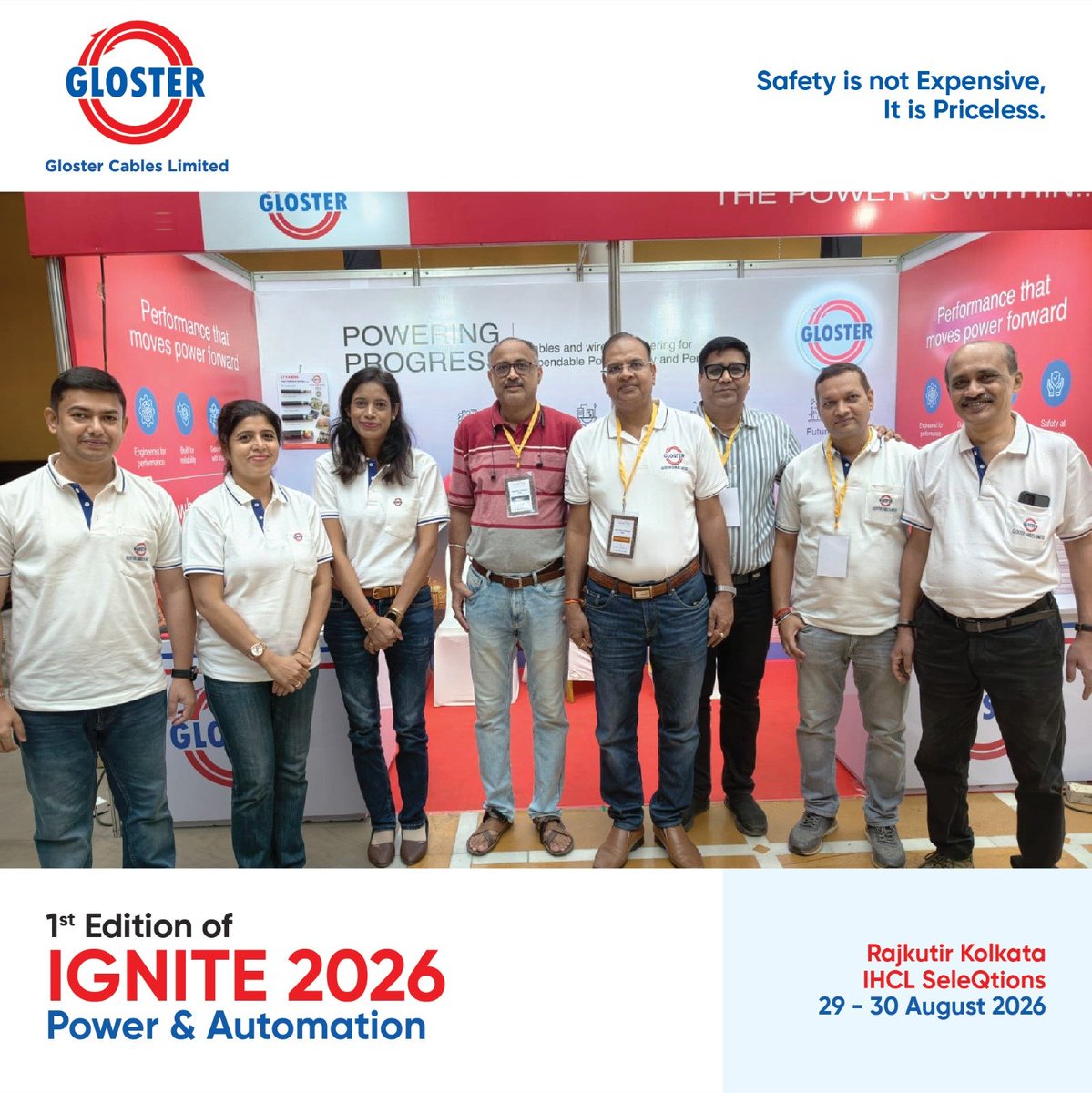 glostercables's tweet photo. Gloster Cables was proud to be a co-sponsor of Ignite, held on 29th &amp; 30th August at Rajkutir, IHCL. With insightful sessions on Power Automation and AI, the event brought together electricians, architects, students and OEMs.

#Ignite2026
#GlosterCables #cablesandwires https://t.co/VxDiPz6UUw