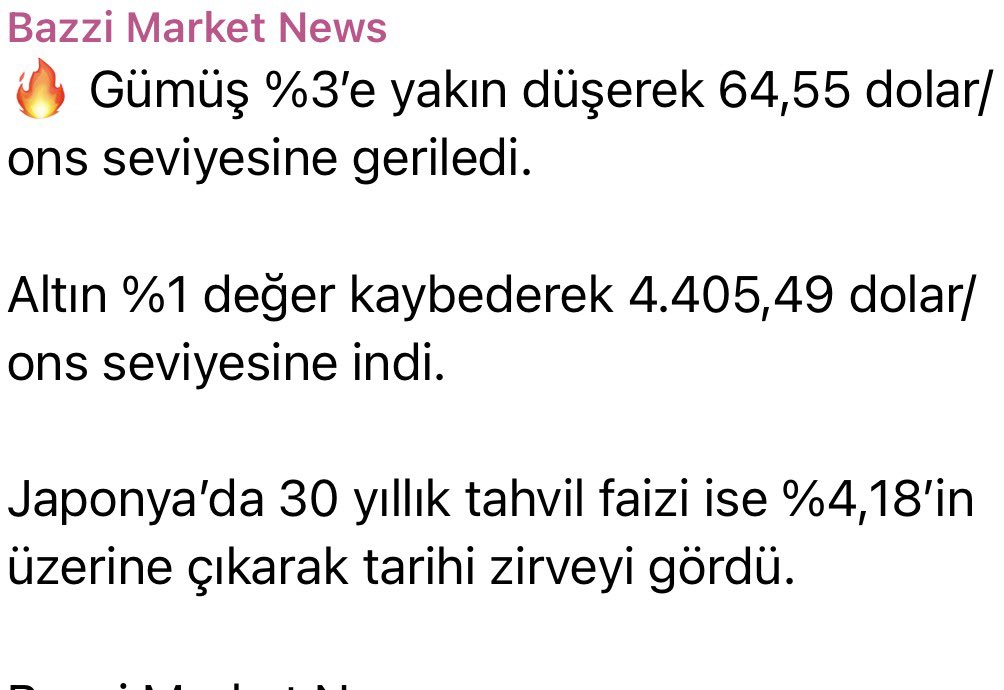 bazzicrypto's tweet photo. Brent longtayım küresel piyasaların hızlı salıp V shape şeklinde toparlamasını bekliyorum, bu süreç 1 ay kadar zaman alabilir.

İşlemlerimi fomo ya taşıyıp olası ihya edici airdrobu kasıyorum (hemde cexlerdeki saçma iğnelerle liq olmuyorum) zaten orada direkt hyperliquid üzerinden işlem yapıyoruz.

https://t.co/IhICcebXKk

Savaş
Rusyanın petrol işleme krizi 
Bessent’in açıklamaları 
Tahvil faizleri 

Bunlar piyasaları kaosa sürükleyecek