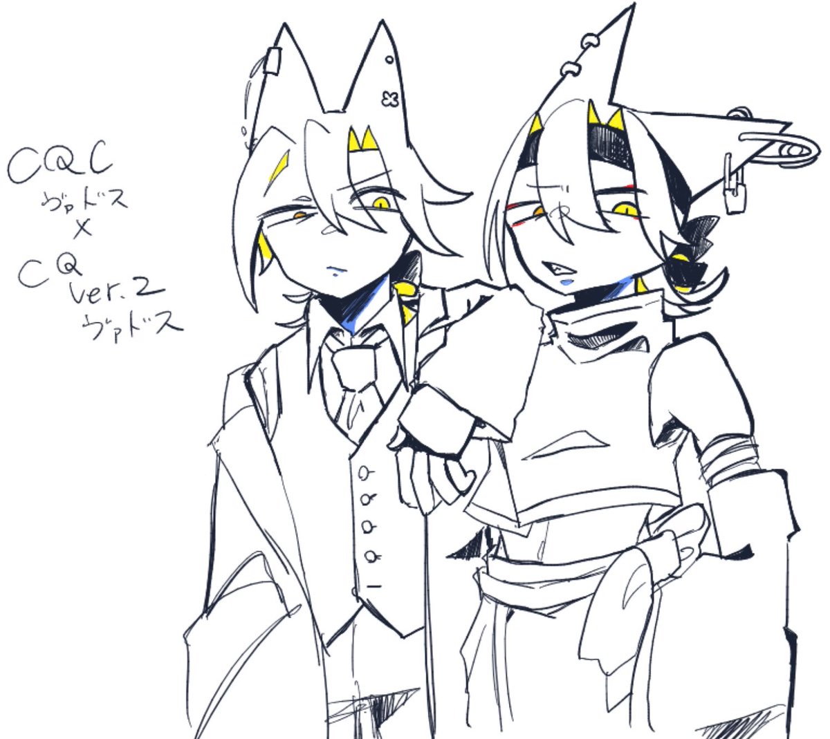 umiuu08's tweet photo. 絵チャした
筆圧設定すごいね
CQで最も服が爆散していく男です
明日色塗るね😙
 #落書き  #イラスト https://t.co/jPUUmKzzYG