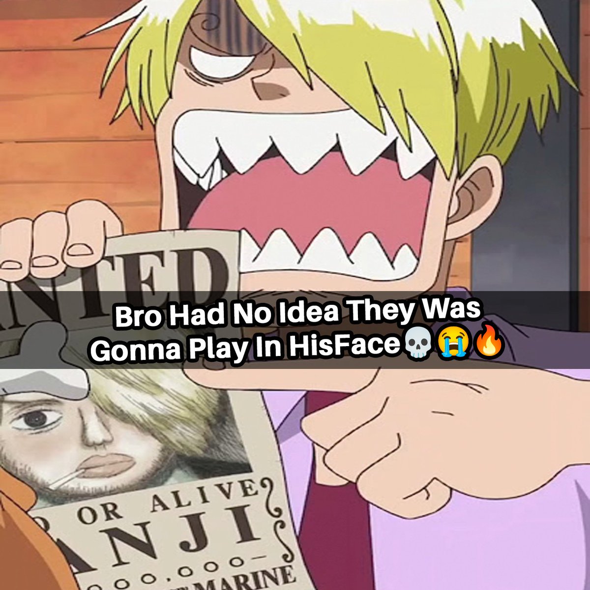 KFC_ES's tweet photo. acabo de encontrar esto y me siento como cuando a sanji le hicieron su primer cartel https://t.co/qwMhzNcum2