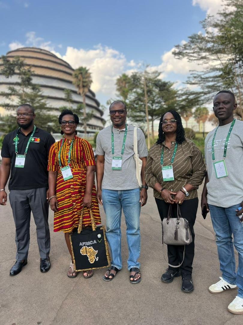 uesdgh's tweet photo. Some members of the Nkabom Collaborative-UESD are participating in the 20th edition of the Africa Food Systems Forum (AFSF) in Kigali, Rwanda.
#UESD26 #HOPE26 #NkabomCollaborativeUESD #AFSF2026 #AfricaFoodSystemsForum
#SustainableFoodSystems #YouthEntrepreneurship #GreenJobs https://t.co/LrVflzPWE4