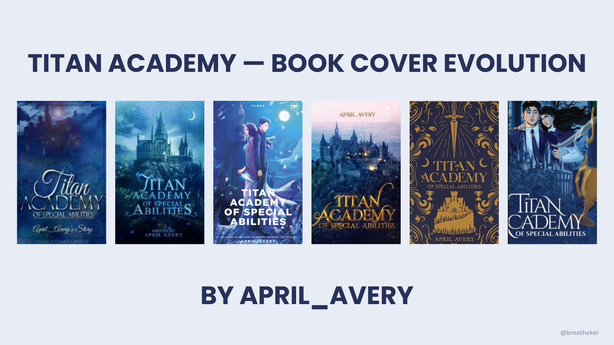 breathekei's tweet photo. Welcome back ✨

The Academy Series Book Cover Evolution
by April Avery
@breatheapril https://t.co/GBoPApYmpf
