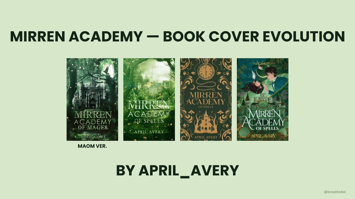 breathekei's tweet photo. Welcome back ✨

The Academy Series Book Cover Evolution
by April Avery
@breatheapril https://t.co/GBoPApYmpf